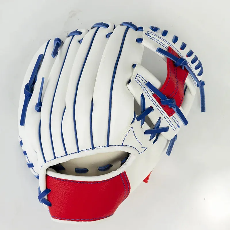 10.5-12.5inch Leather Baseball Glove Outdoor Sports Pitcher Glove Softball Practice Equipment Left Hand For Adult Youth Train