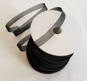 1/2 Inch Crinoline Horsehair Braid Trim - Black - Bridal Fabric Wedding Trim Decor (Choose The Quantity)