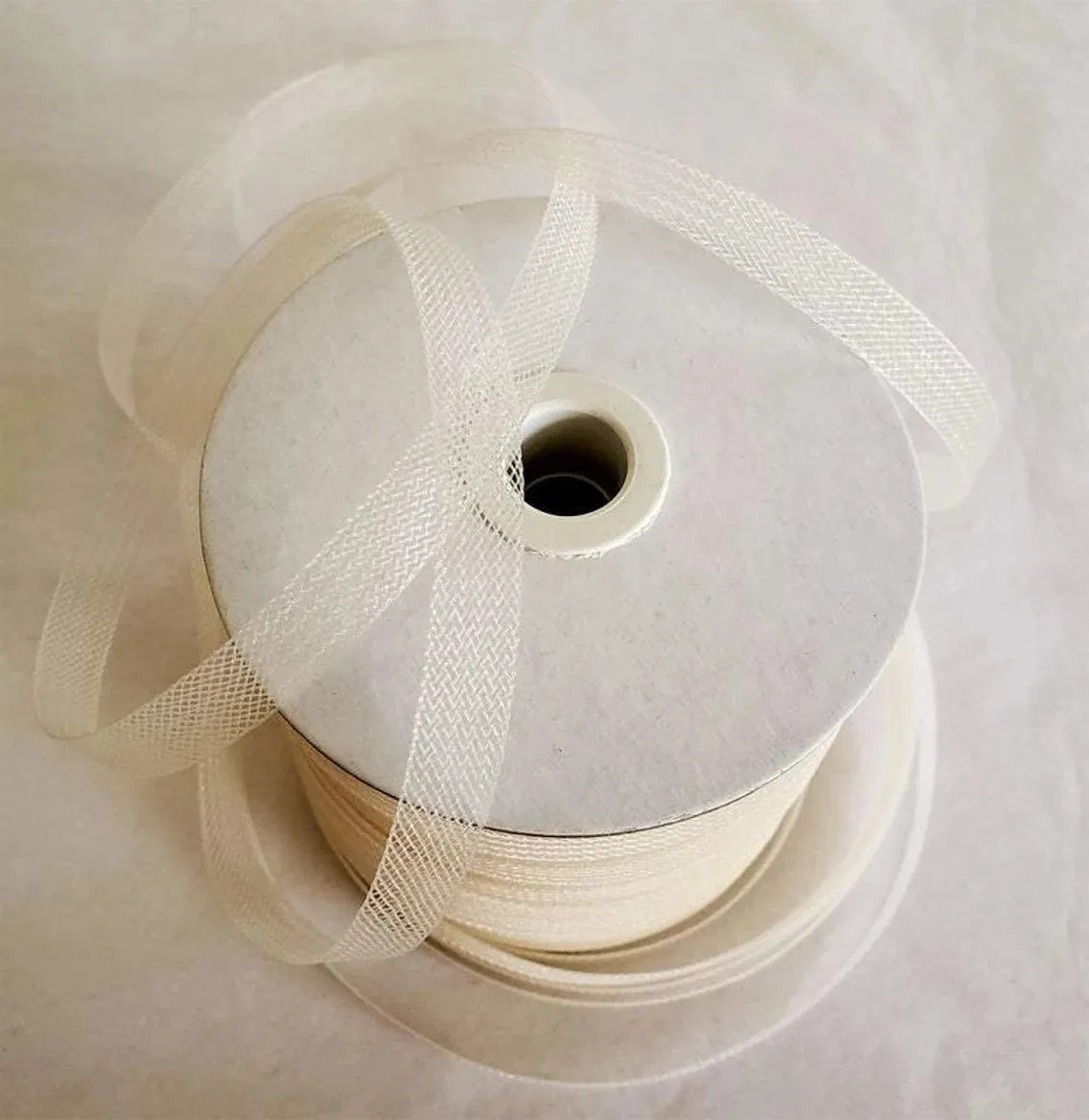 1/2 Inch Crinoline Horsehair Braid Trim - Ivory - Bridal Fabric Wedding Trim Decor (Choose The Quantity)