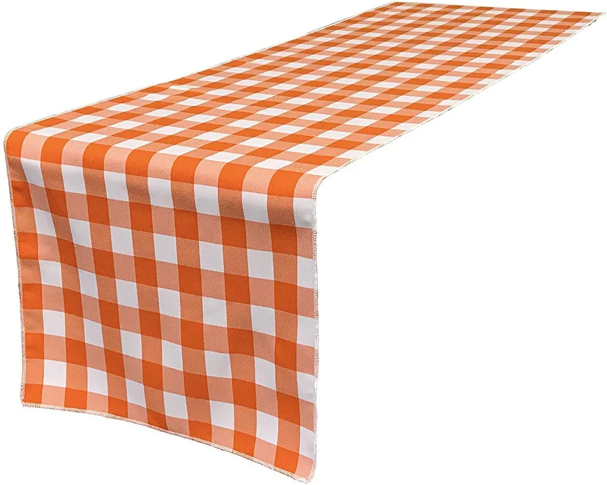 12" Wide x 84" Long - Checkered Table Runners - Polyester Poplin High Quality Fabric Table Runners (Pick Color)