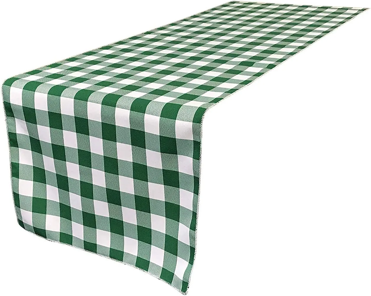 12" Wide x 84" Long - Checkered Table Runners - Polyester Poplin High Quality Fabric Table Runners (Pick Color)