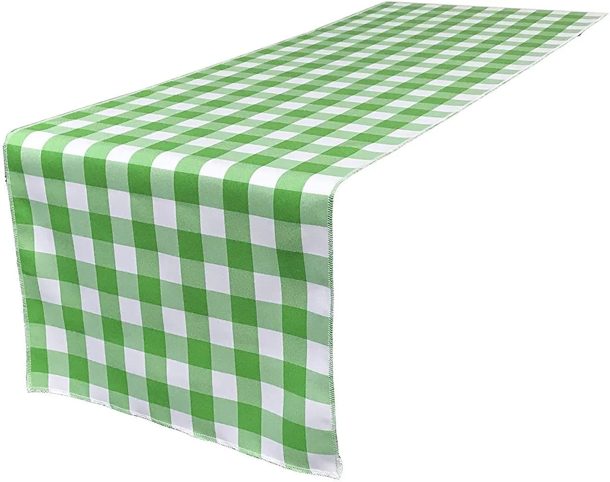 12" Wide x 84" Long - Checkered Table Runners - Polyester Poplin High Quality Fabric Table Runners (Pick Color)