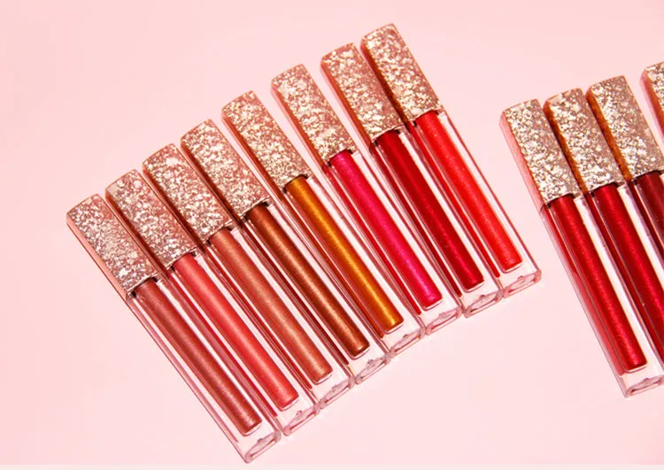 17 Colors Metallic Liquid Lipstick, Makeup, Shimmering Lip Gloss, Waterproof/Water-Resistant