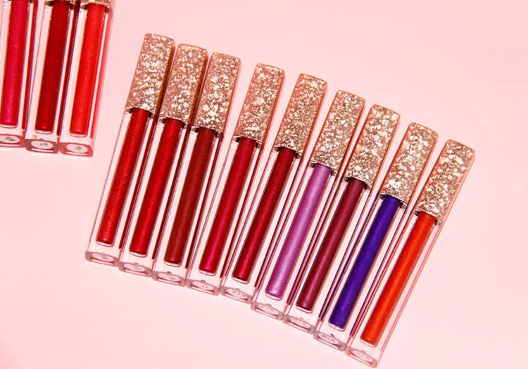 17 Colors Metallic Liquid Lipstick, Makeup, Shimmering Lip Gloss, Waterproof/Water-Resistant