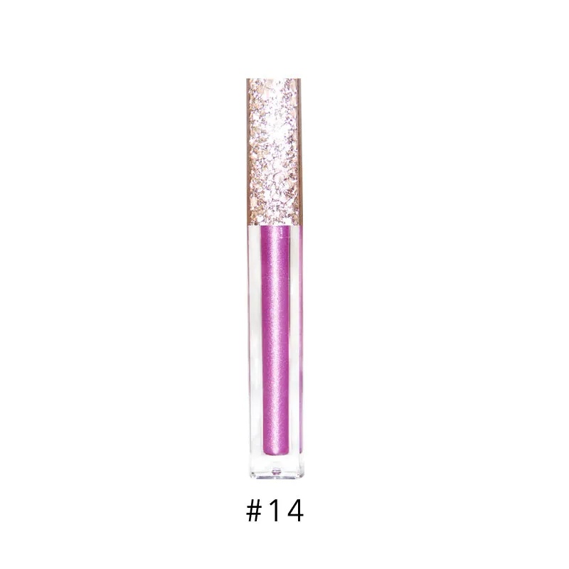 17 Colors Metallic Liquid Lipstick, Makeup, Shimmering Lip Gloss, Waterproof/Water-Resistant