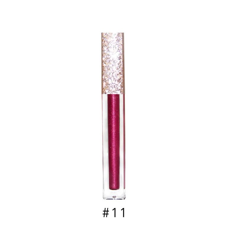 17 Colors Metallic Liquid Lipstick, Makeup, Shimmering Lip Gloss, Waterproof/Water-Resistant
