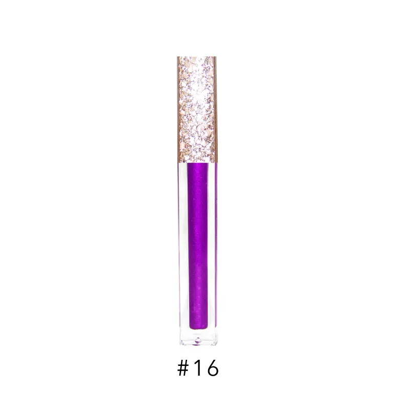17 Colors Metallic Liquid Lipstick, Makeup, Shimmering Lip Gloss, Waterproof/Water-Resistant