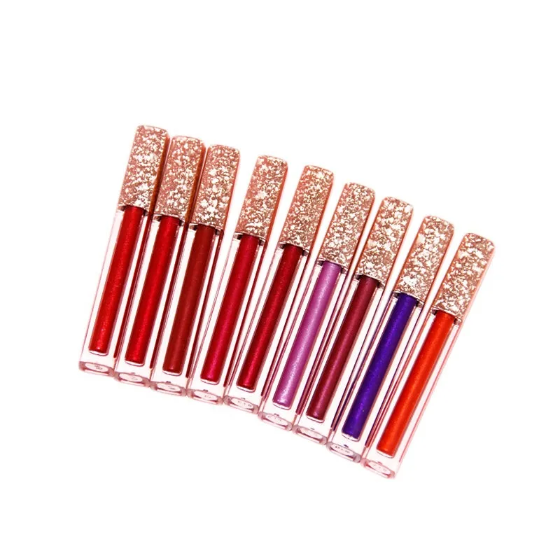 17 Colors Metallic Liquid Lipstick, Makeup, Shimmering Lip Gloss, Waterproof/Water-Resistant