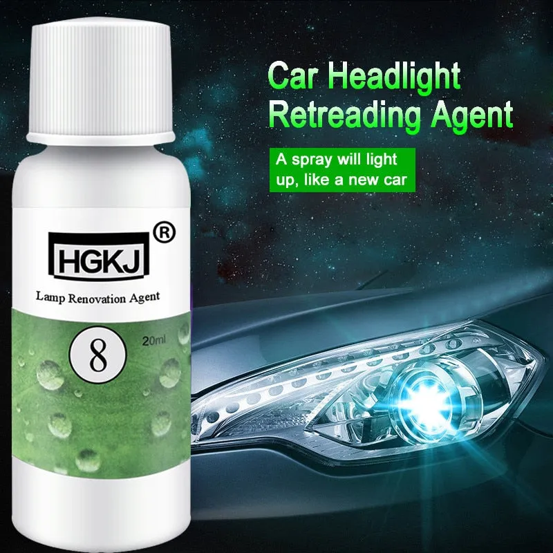 20ml HGKJ Auto Car Accessories polishing headlight agent bright white headlight repair lamp Cleaning Window Glass Cleaner TSLM1