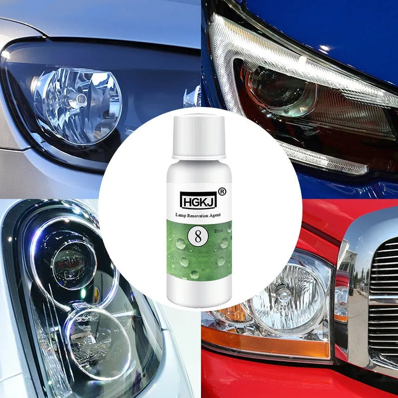 20ml HGKJ Auto Car Accessories polishing headlight agent bright white headlight repair lamp Cleaning Window Glass Cleaner TSLM1