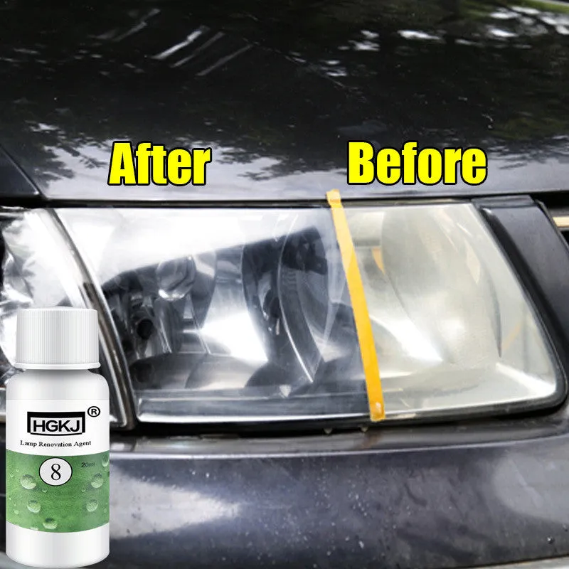 20ml HGKJ Auto Car Accessories polishing headlight agent bright white headlight repair lamp Cleaning Window Glass Cleaner TSLM1