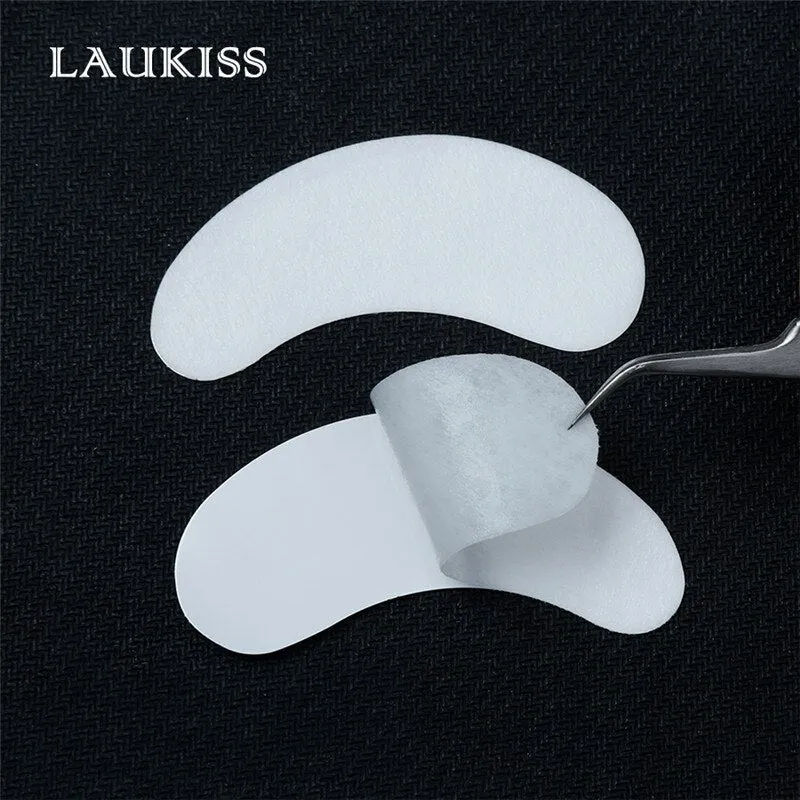 25/50/100 pairs/lot Patches for Eyelash Extension Golden Under Eye Pads Individual Eye Lash Non-woven Makeup Eyelashes Extension