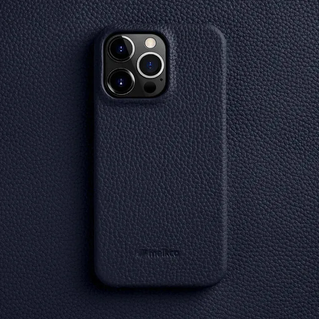 30％ Off | for iPhone 15 14 Pro Max Plus Premium Genuine Leather Case Luxury Business High-end Cowhide Phone Cases Back Cover