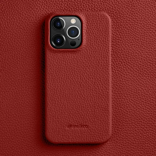 30％ Off | for iPhone 15 14 Pro Max Plus Premium Genuine Leather Case Luxury Business High-end Cowhide Phone Cases Back Cover