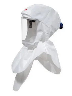 3M Standard Polypropylene S-Series Versaflo White Hood Assembly With Inner Shroud And Premium Head Suspension