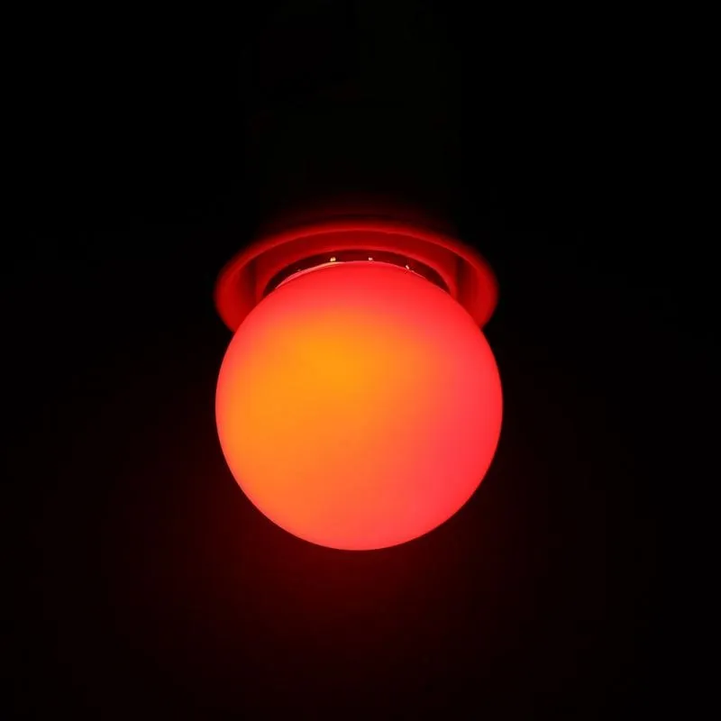 3W E27 LED Light Bulb Round Shaped Colorful Globe Light Bulb Home Bar Party Festival Decorative Lamp Lighting