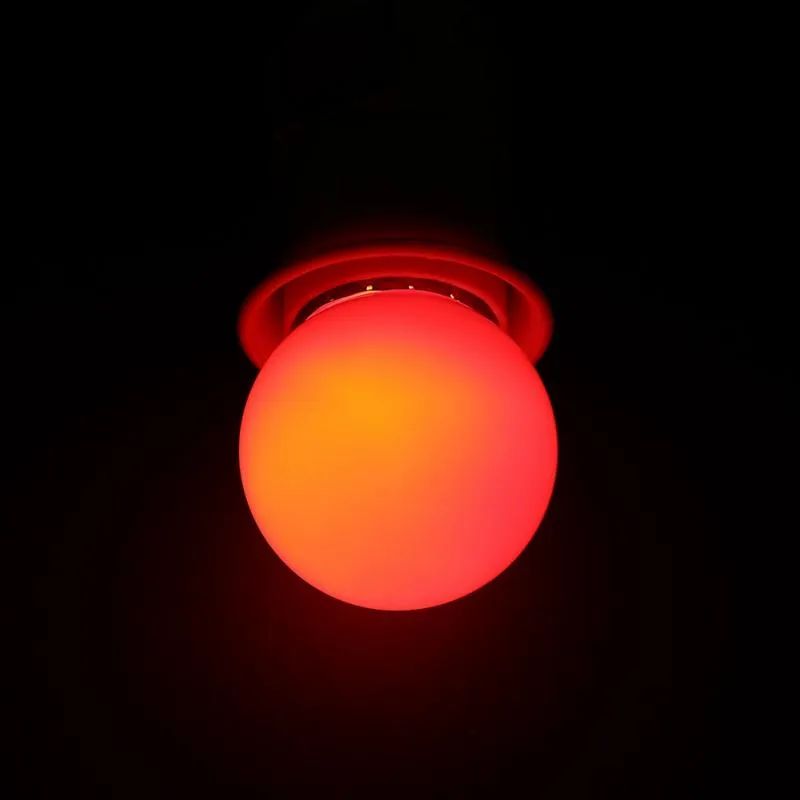 3W E27 LED Light Bulb Round Shaped Colorful Globe Light Bulb Home Bar Party Festival Decorative Lamp Lighting