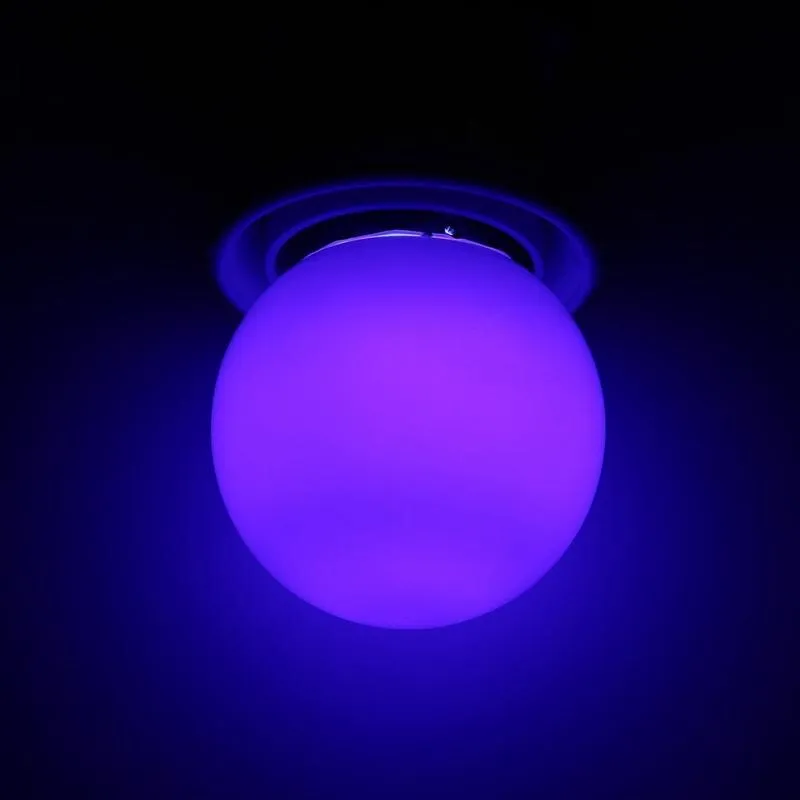 3W E27 LED Light Bulb Round Shaped Colorful Globe Light Bulb Home Bar Party Festival Decorative Lamp Lighting