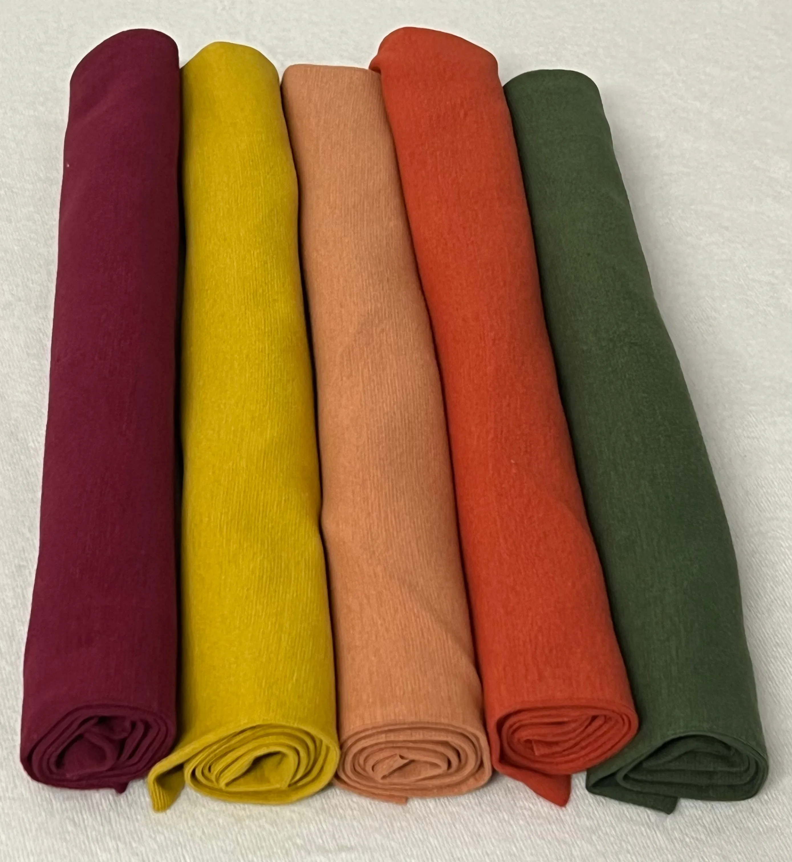 5 X AUTUMN RIBBING & COTTON JERSEY 215GSM BUNDLE