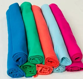 5 X BRIGHT RIBBING & COTTON JERSEY 215GSM BUNDLE