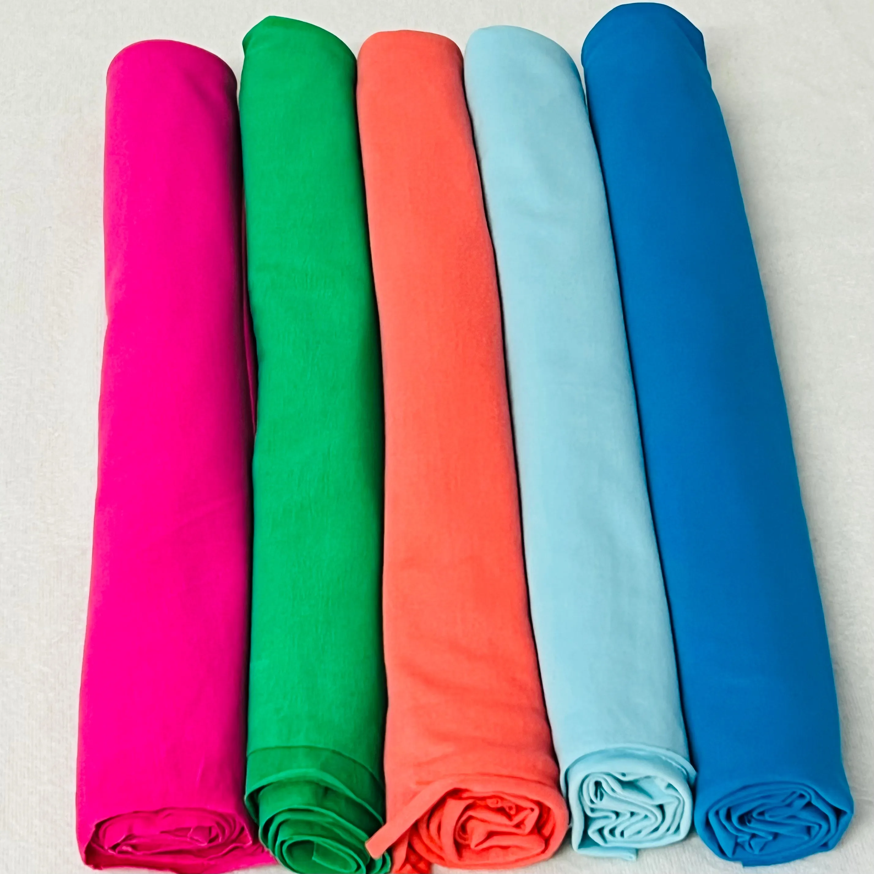5 X BRIGHT RIBBING & COTTON JERSEY 215GSM BUNDLE
