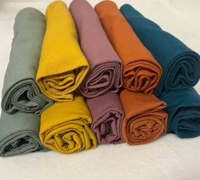 5 X WARM AUTUMN RIBBING & COTTON JERSEY 215GSM BUNDLE