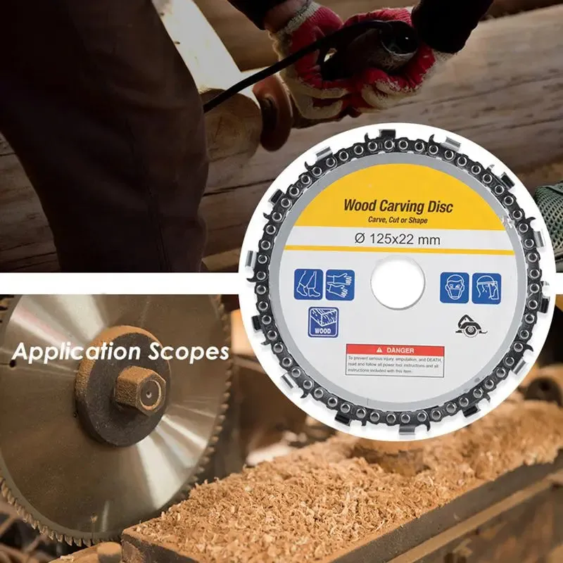 5/4.5/4 Inch Angle Grinder Chain Disc Saw 125mm Circular Saw Wheels For Wood Band Saw Grinding Disc Woodworking Tools Renovator