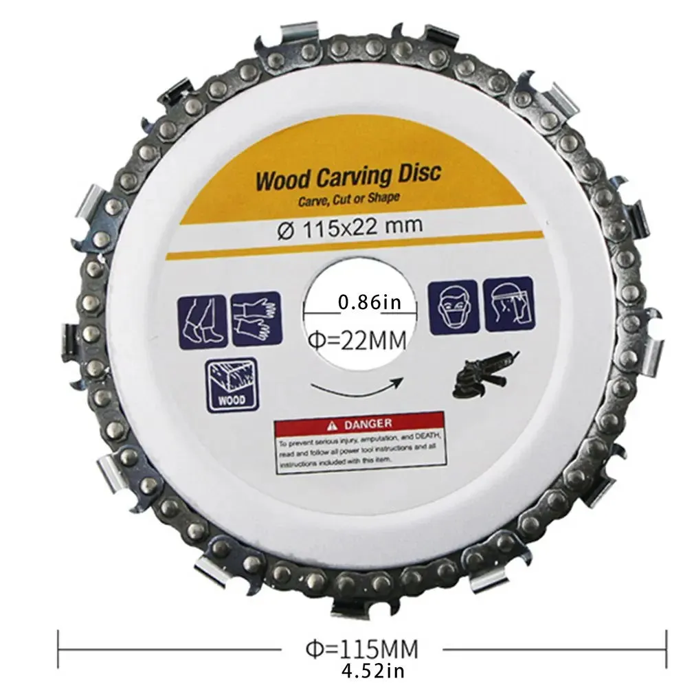 5/4.5/4 Inch Angle Grinder Chain Disc Saw 125mm Circular Saw Wheels For Wood Band Saw Grinding Disc Woodworking Tools Renovator