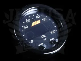 AEM X-series Oil Pressure Gauge - 0-150psi / 10Bar