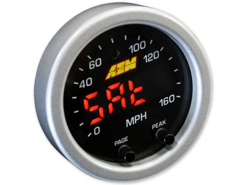 AEM X-Series Speedometer 160 MPH Electric Digital - 2-1/16" Diameter