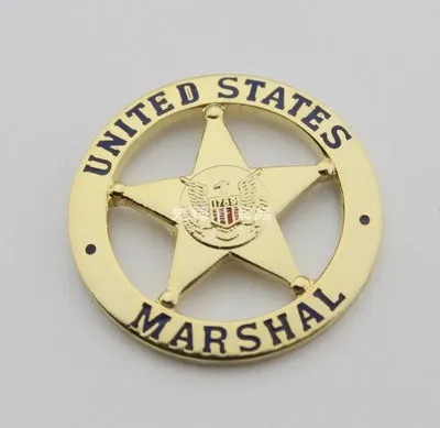 American investigation small badge justice of department//SECRET SERVICE/MARSHAL PIN  free international shipping
