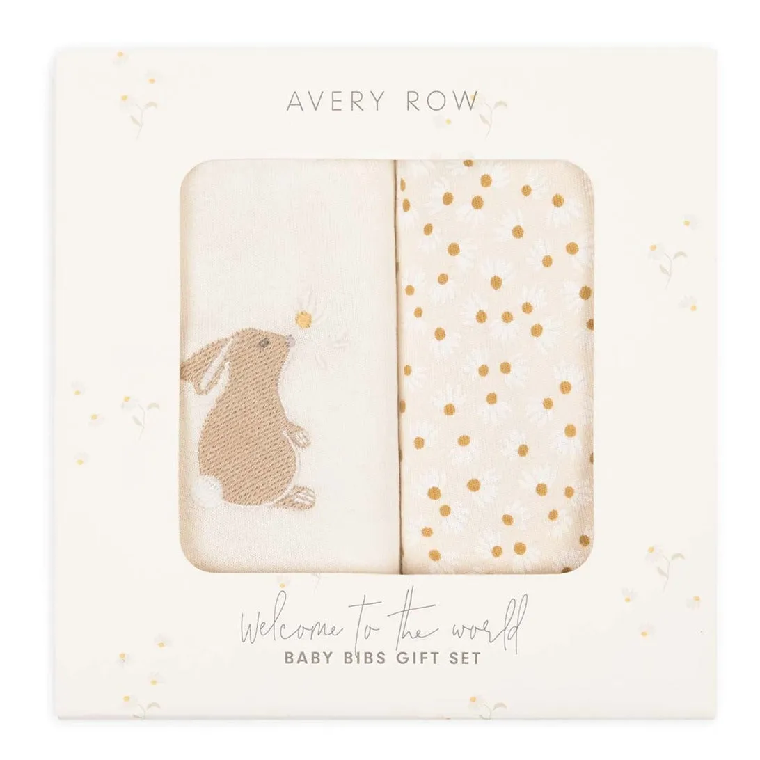 Avery Row Bibs Gift Set - Bunny / Wild Chamomile