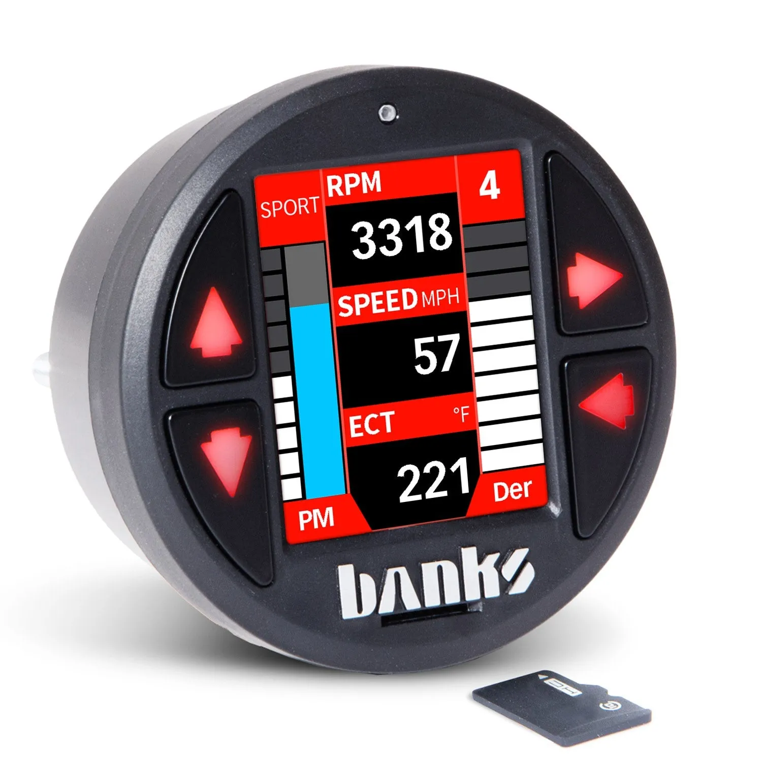 Banks Power 64323 PedalMonster® Kit; w/Banks iDash 1.8 DataMonster; Aptiv GT 150; 6 Way;