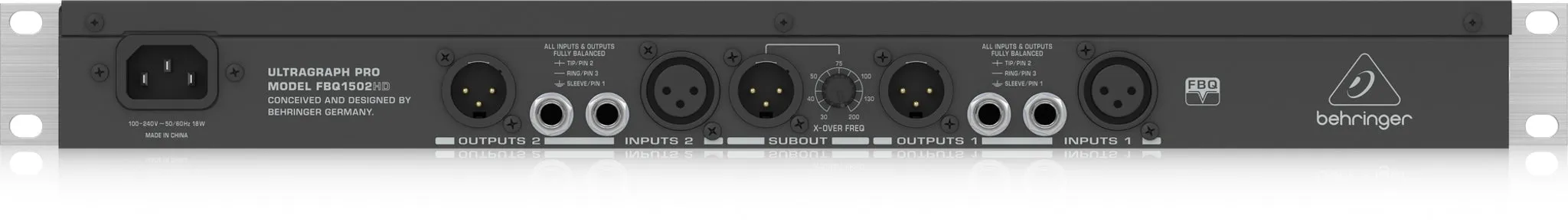 Behringer FBQ1502HD 15-Band Stereo Graphic Equalizer