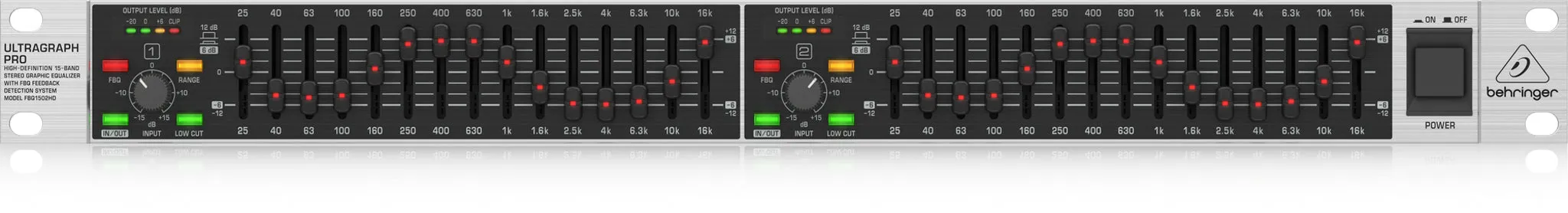 Behringer FBQ1502HD 15-Band Stereo Graphic Equalizer