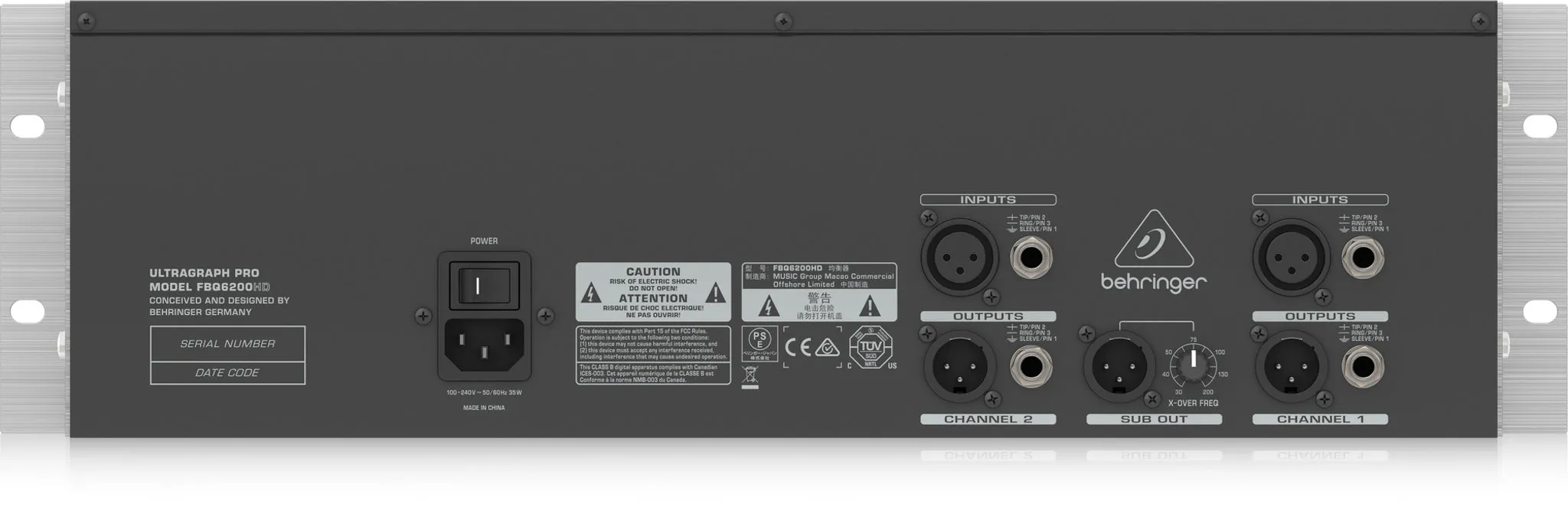 Behringer FBQ6200HD 31-Band Stereo Graphic Equalizer