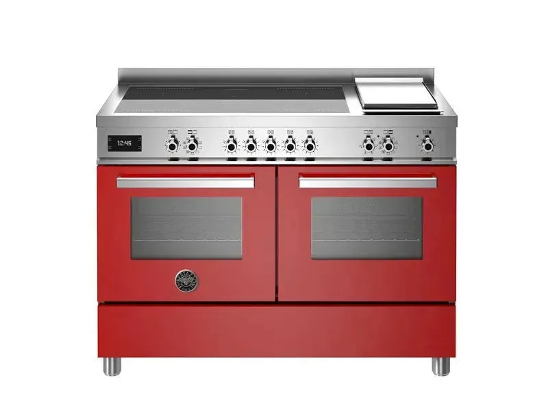 Bertazzoni 120 cm induction top   griddle, electric double oven Professional Series