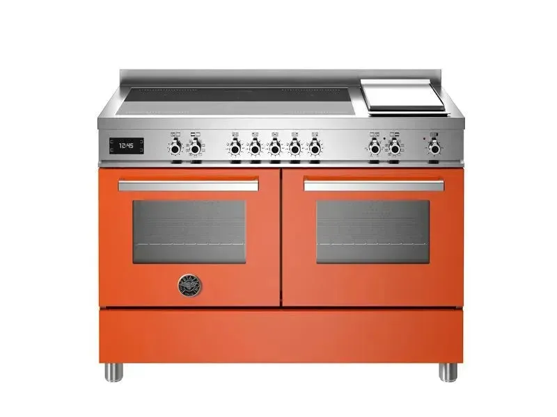 Bertazzoni 120 cm induction top   griddle, electric double oven Professional Series