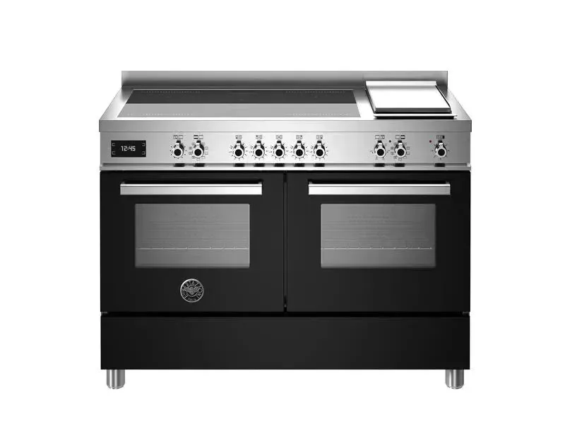 Bertazzoni 120 cm induction top   griddle, electric double oven Professional Series