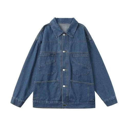 Bonsir New Spring Autumn Men's Denim Jacket Fashion Casual Cotton Jeans Coat Male Brand Classic Lapel Outwear Top Clothes A24