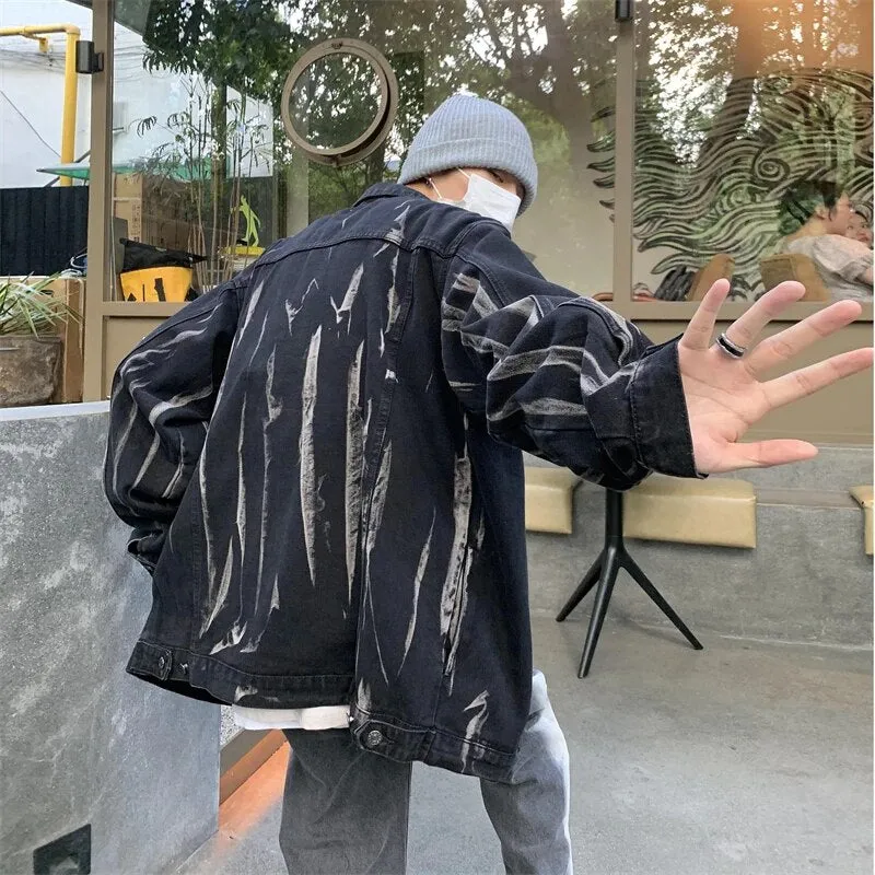 Bonsir New Spring Cotton Denim Jacket Men Casual Solid Color  Jeans Jacket Men Quality Mens Turn-down Collar Outwear Jackets A04