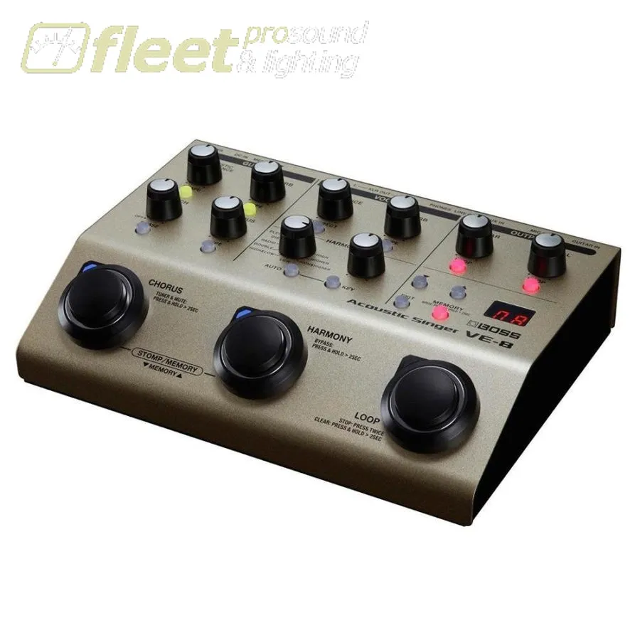 Boss VE-8 Acoustic Singer Vocal Effects Pedal