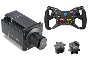 Bundle - Simucube 2 Pro R2 Wheelbase and Cube Controls FCORE Formula Steering Wheel for PC