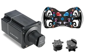 Bundle - Simucube 2 Pro R2 Wheelbase and Cube Controls FPRO Formula Steering Wheel for PC
