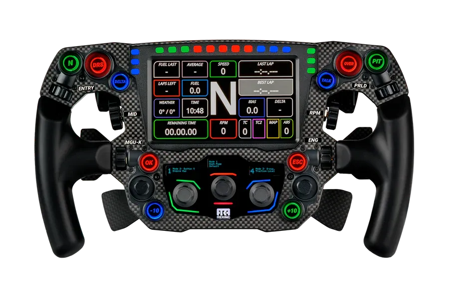 Bundle - Simucube 2 Pro R2 Wheelbase and Rexing Carbon Fiber Formula Mayaris 2 Steering Wheel for PC
