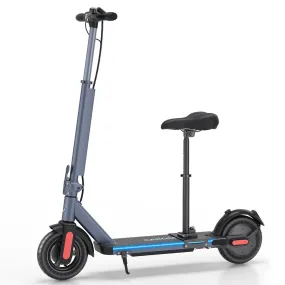 Caroma Peak 630W/819W Electric Scooter for Adults, Up to 25 Miles Range & 15.5/20 Mph, 9"/10" Solid Tires, Foldable Commuter E Scooter & LED Display and Cruise Control System (Optional Seat),Blue