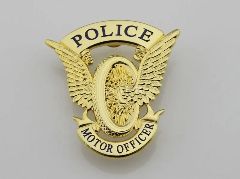 CHP MOTOR OFFICER cap badge, helmet badge