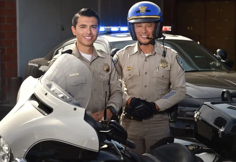 CHP MOTOR OFFICER cap badge, helmet badge