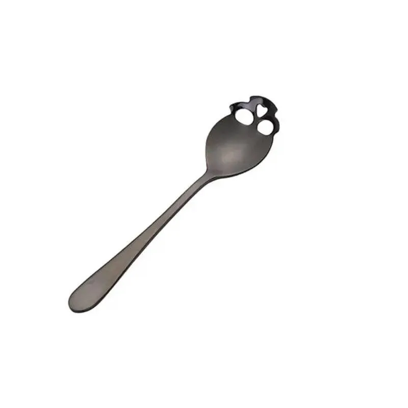 Coffee Scoop Skull 4 Colors Mixing Spoon Stainless Steel
