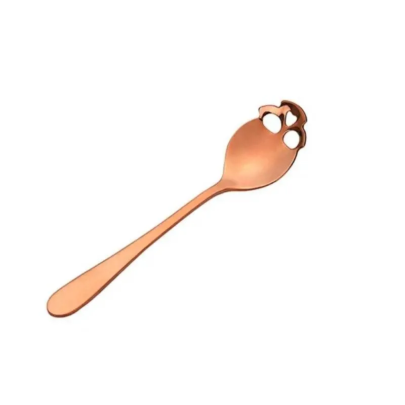 Coffee Scoop Skull 4 Colors Mixing Spoon Stainless Steel
